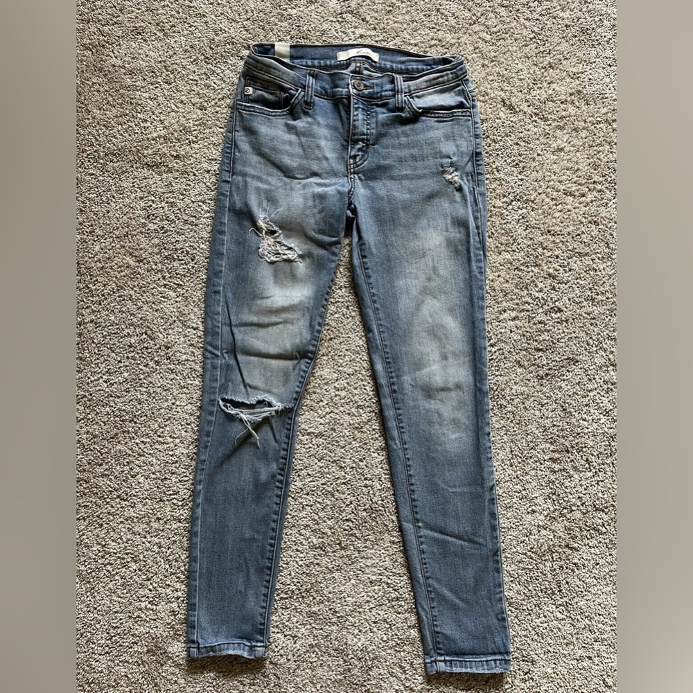 KanCan Jeans Women’s Light Denim Distressed Skinny Jeans Size 5/26 KC8105